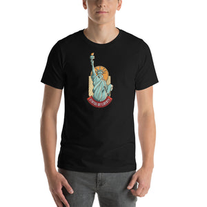 Black / XS Statue Of Liberty Short-Sleeve Unisex T-Shirt by Design Express