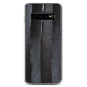 Samsung Galaxy S10+ Black Feathers Samsung Case by Design Express