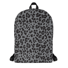 Default Title Grey Leopard Print Backpack by Design Express