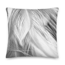 White Feathers Square Premium Pillow by Design Express