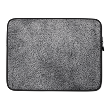 15 in Soft Grey Fur Print Laptop Sleeve by Design Express