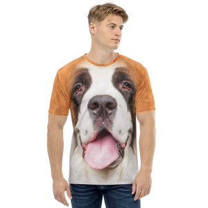 XS Saint Bernard Dog Men's T-shirt by Design Express