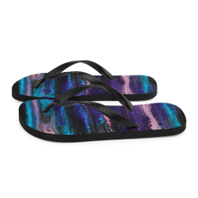 Purple Blue Abstract Flip-Flops by Design Express