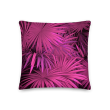 18×18 Pink Palm Premium Pillow by Design Express