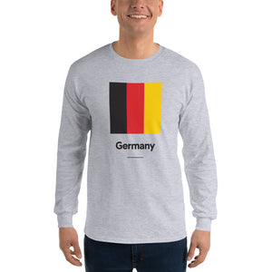 Sport Grey / S Germany "Block" Long Sleeve T-Shirt by Design Express