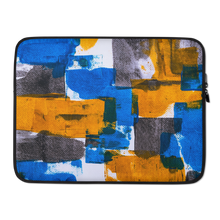 15 in Bluerange Abstract Painting Laptop Sleeve by Design Express