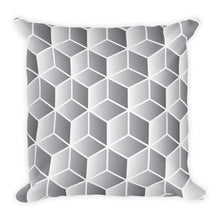 Diamonds Gray Block Square Premium Pillow by Design Express