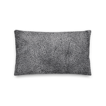 20×12 Soft Grey Fur Premium Pillow by Design Express
