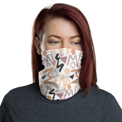 Default Title Soft Geometrical Pattern Neck Gaiter Masks by Design Express
