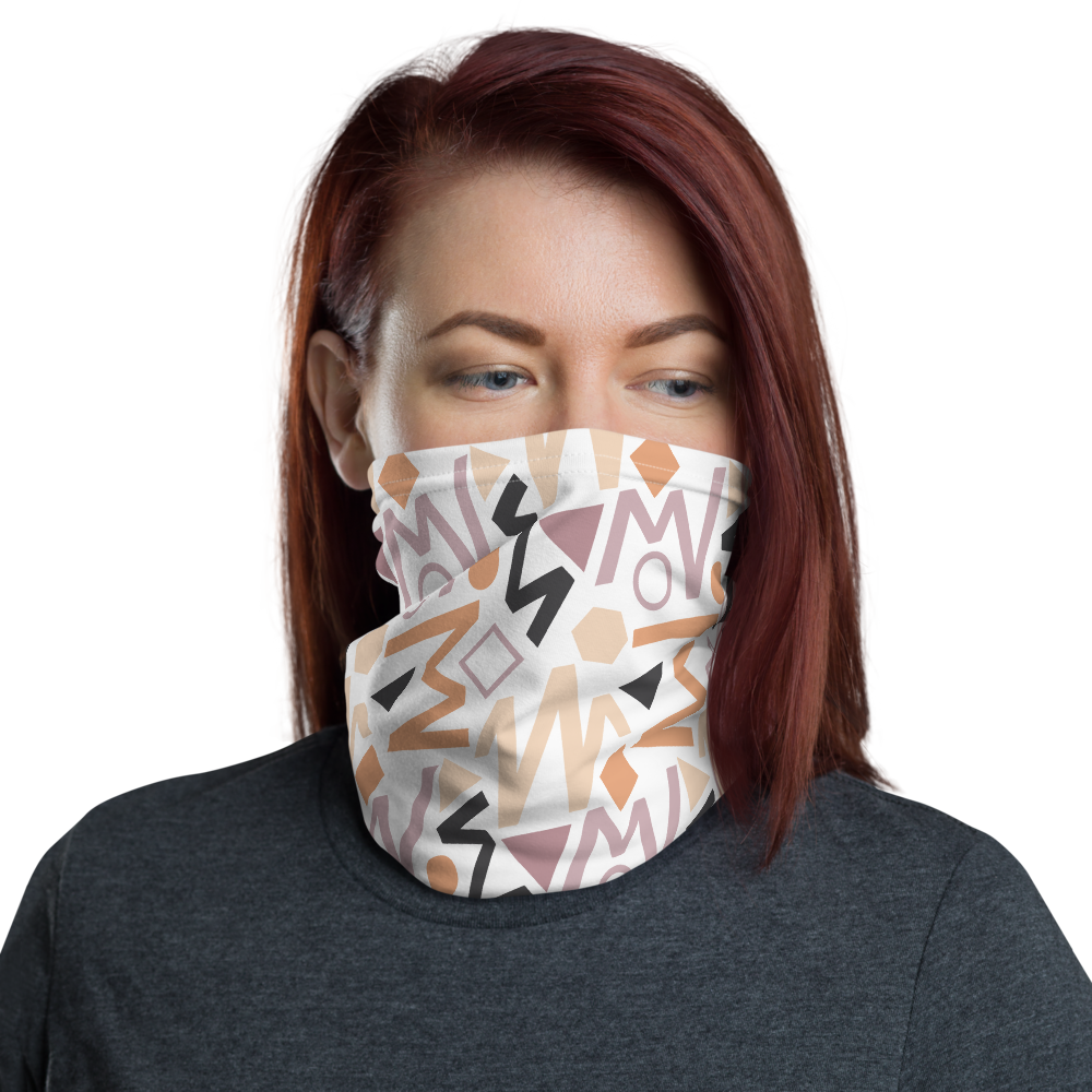 Default Title Soft Geometrical Pattern Neck Gaiter Masks by Design Express