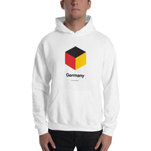 White / S Germany "Cubist" Hooded Sweatshirt by Design Express