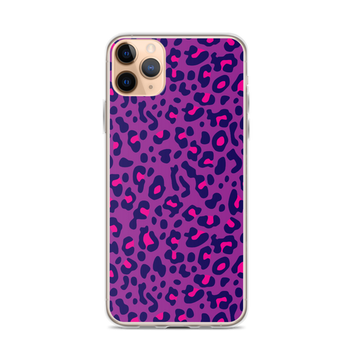 iPhone 11 Pro Max Purple Leopard Print iPhone Case by Design Express