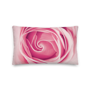 20×12 Pink Rose Premium Pillow by Design Express