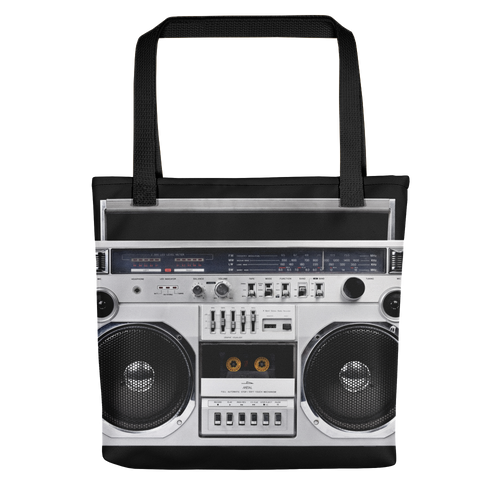 Default Title Boom Box 80s Tote bag by Design Express