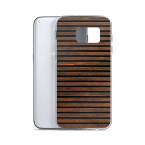 Horizontal Brown Wood Samsung Case by Design Express