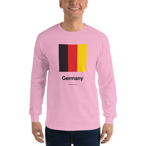Light Pink / S Germany "Block" Long Sleeve T-Shirt by Design Express