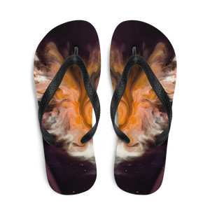 Abstract Painting Flip-Flops by Design Express