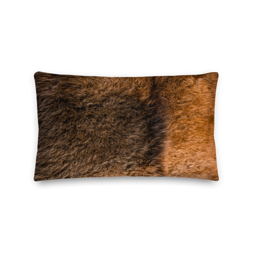 Default Title Bison Fur Rectangle Premium Pillow by Design Express