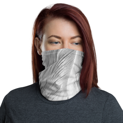 Default Title White Feathers Neck Gaiter Masks by Design Express