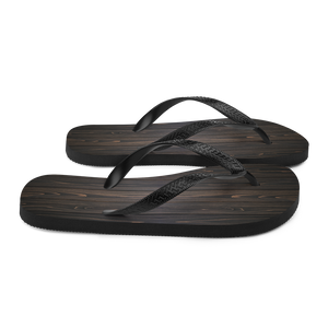 Black Wood Flip-Flops by Design Express