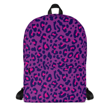 Default Title Purple Leopard Print Backpack by Design Express
