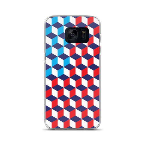 Samsung Galaxy S7 America Cubes Pattern Samsung Case Samsung Case by Design Express