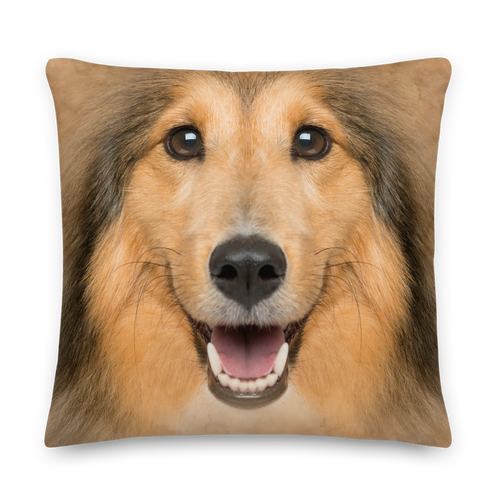 22×22 Shetland Sheepdog Premium Pillow by Design Express