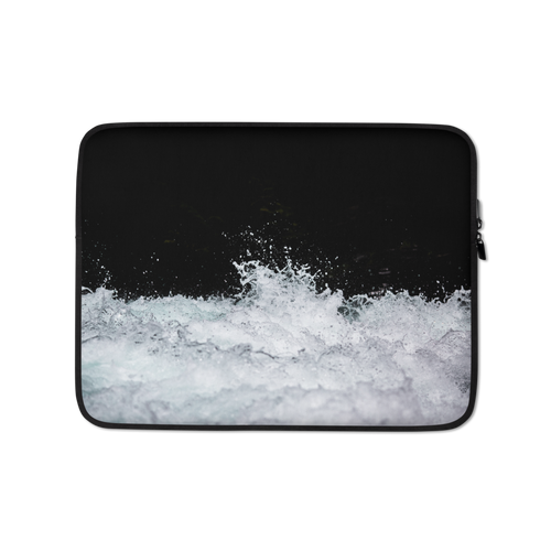 13 in Black & White Water Laptop Sleeve by Design Express