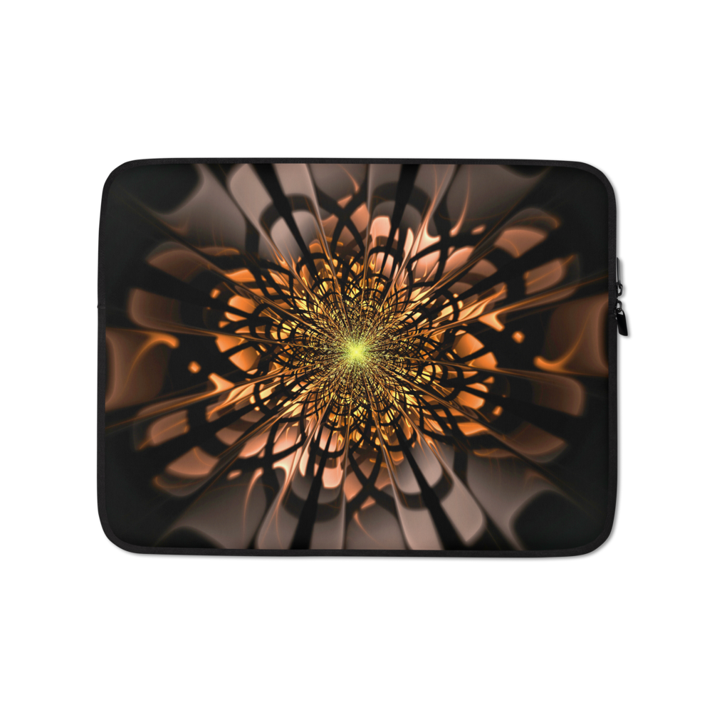 13 in Abstract Flower 02 Laptop Sleeve by Design Express