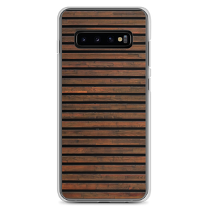 Samsung Galaxy S10+ Horizontal Brown Wood Samsung Case by Design Express