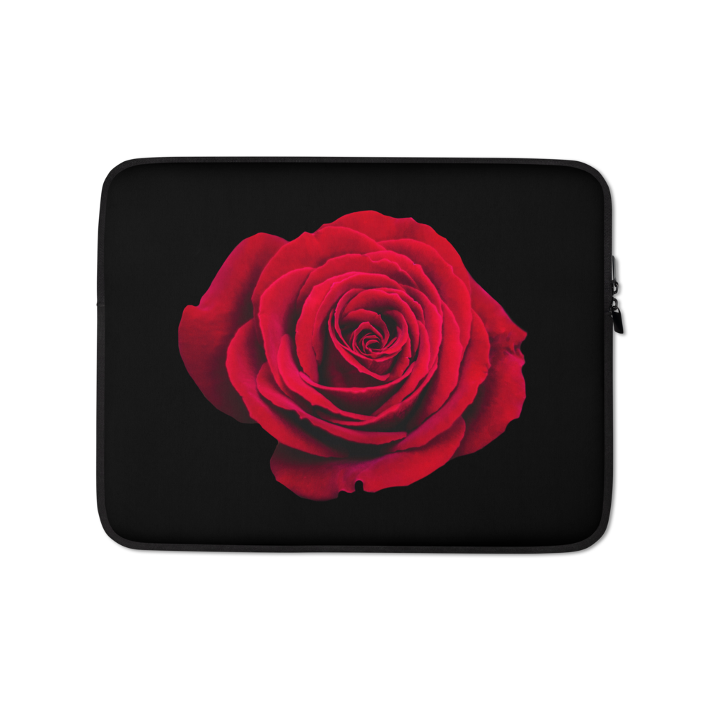 13 in Charming Red Rose Laptop Sleeve by Design Express
