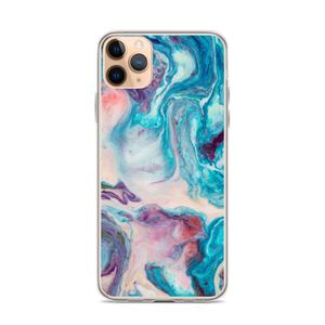 iPhone 11 Pro Max Blue Multicolor Marble iPhone Case by Design Express