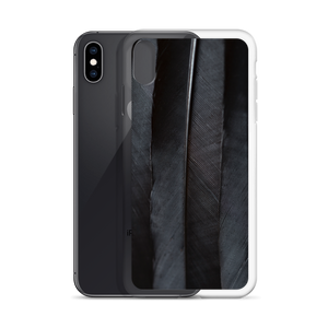 Black Feathers iPhone Case by Design Express