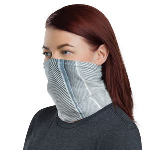 White Feathers Texture Neck Gaiter Masks by Design Express