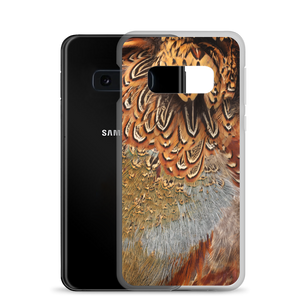 Brown Pheasant Feathers Samsung Case by Design Express