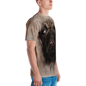 Pug Puppy Dog "All Over Animal" Men's T-shirt All Over T-Shirts by Design Express