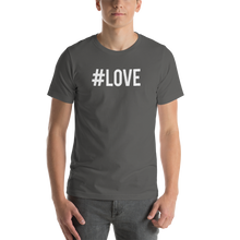 Asphalt / S Hashtag #LOVE Short-Sleeve Unisex T-Shirt by Design Express