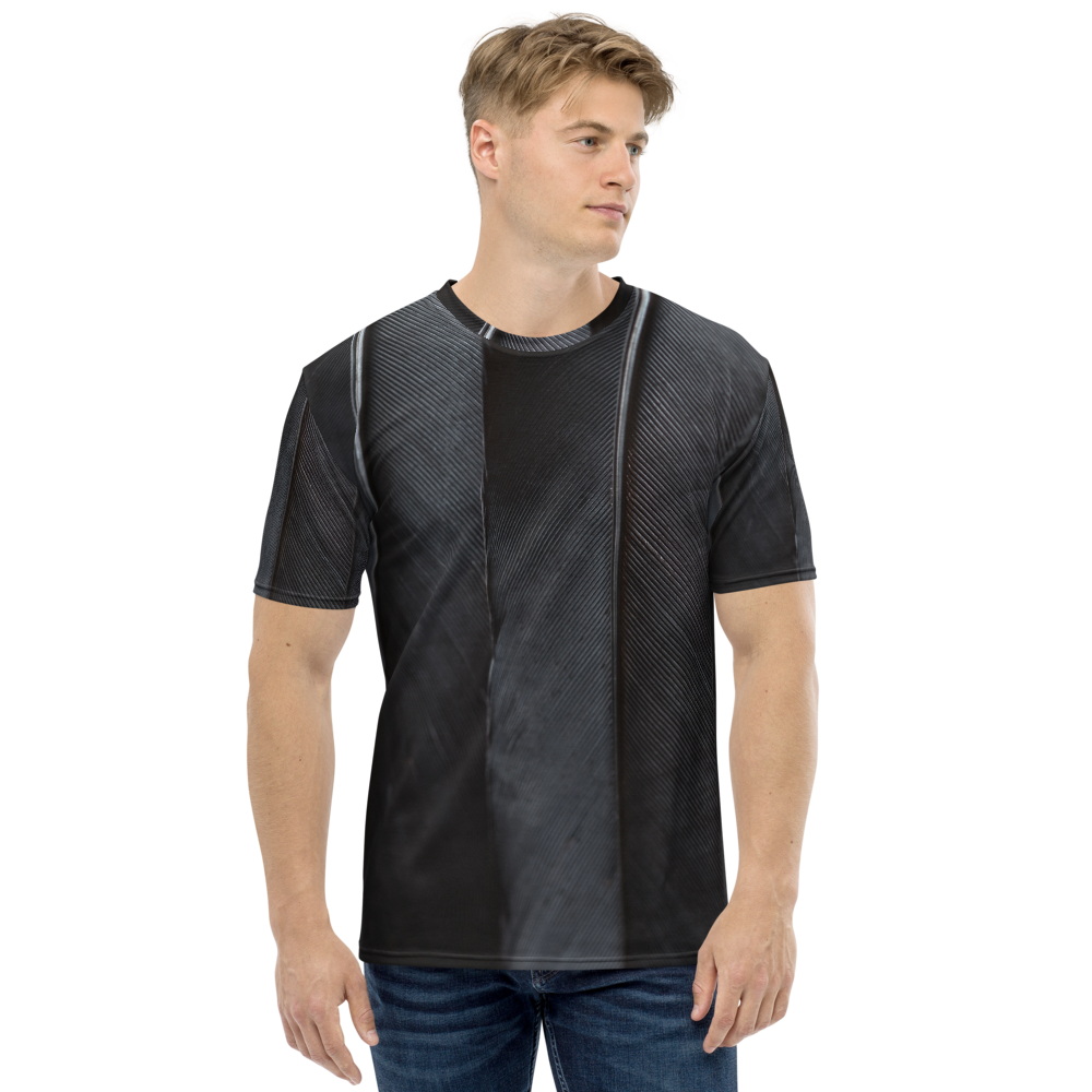 XS Black Feathers Men's T-shirt by Design Express
