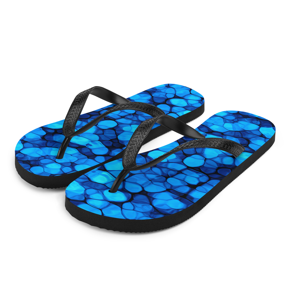 S Crystalize Blue Flip-Flops by Design Express