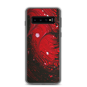 Samsung Galaxy S10 Black Red Abstract Samsung Case by Design Express