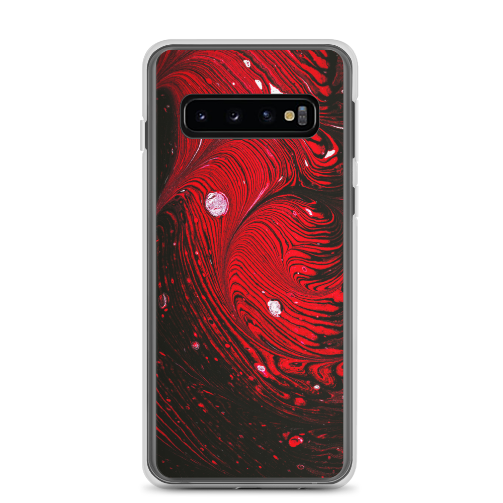 Samsung Galaxy S10 Black Red Abstract Samsung Case by Design Express