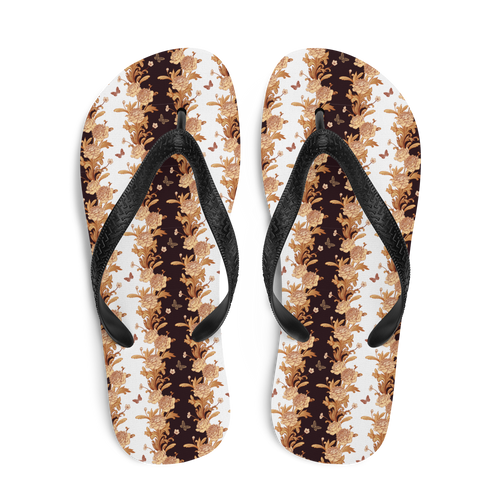 Gold Baroque Flip-Flops by Design Express