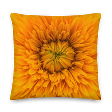 22×22 Yellow Flower Premium Pillow by Design Express