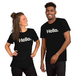 XS Hello Short-Sleeve Unisex T-Shirt by Design Express