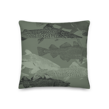 Army Green Catfish Square Premium Pillow by Design Express