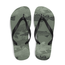 Army Green Catfish Flip-Flops by Design Express