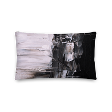 Default Title Black & White Abstract Painting Rectangle Premium Pillow by Design Express