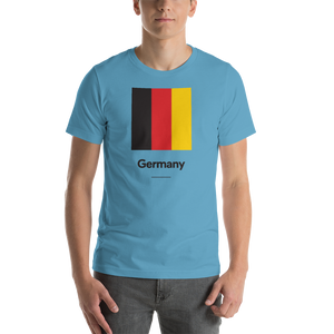 Ocean Blue / S Germany "Block" Unisex T-Shirt by Design Express