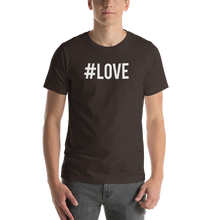 Brown / S Hashtag #LOVE Short-Sleeve Unisex T-Shirt by Design Express