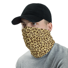 Yellow Leopard Print Neck Gaiter Masks by Design Express